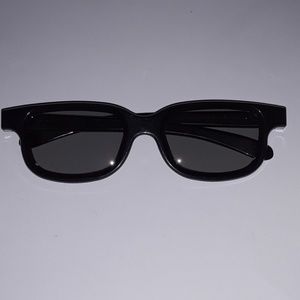 Black glasses with dark grey lenses